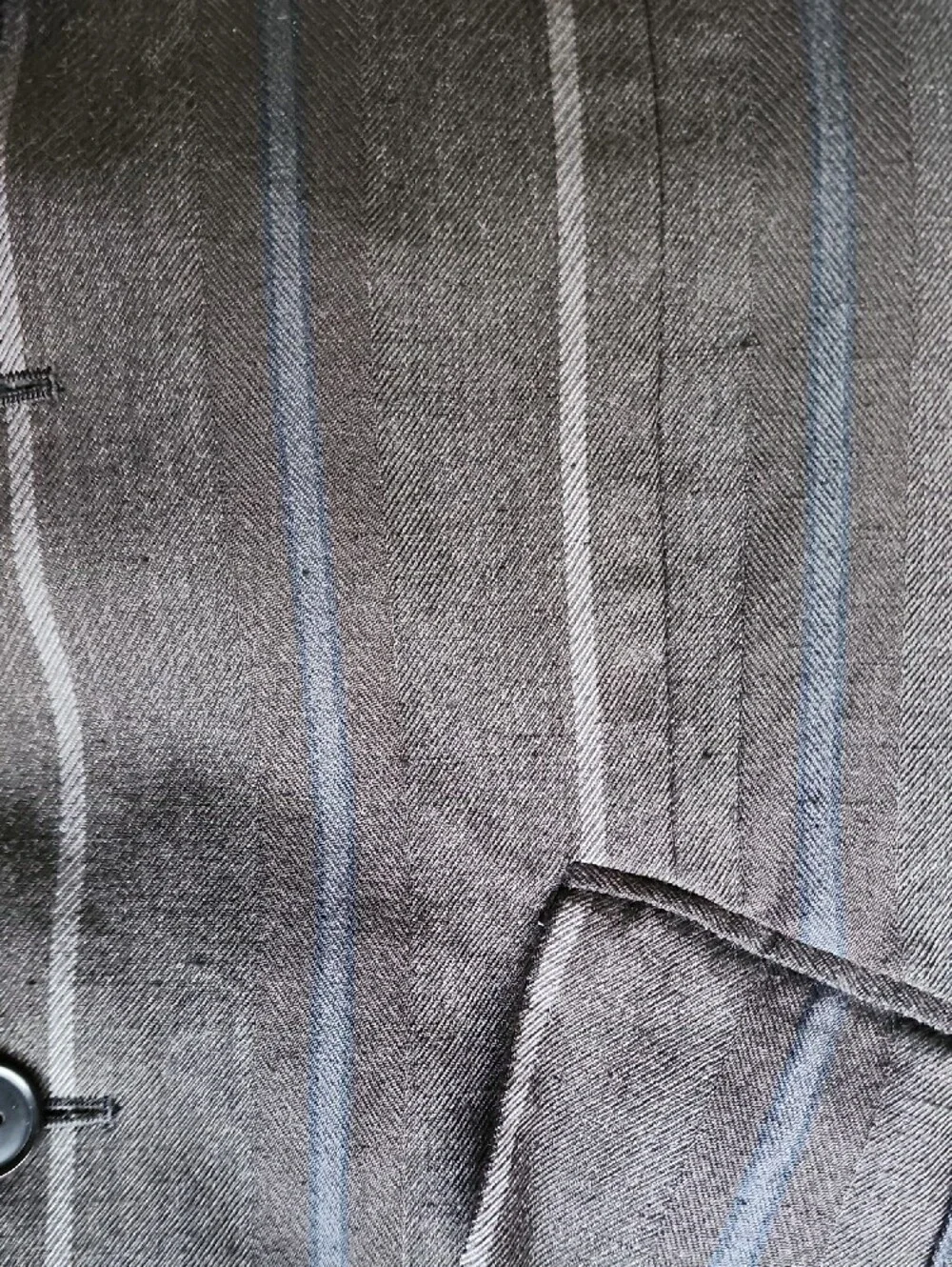 Comme des Garcons Black Pinstripe Wool Sport Coat